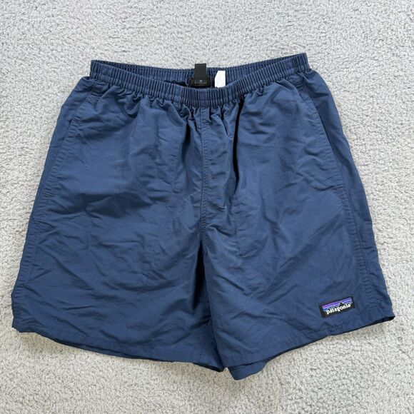 Patagonia Baggies Shorts Mens XS Blue 5” Inseam Casual Athletic Drawstring - Picture 1 of 6